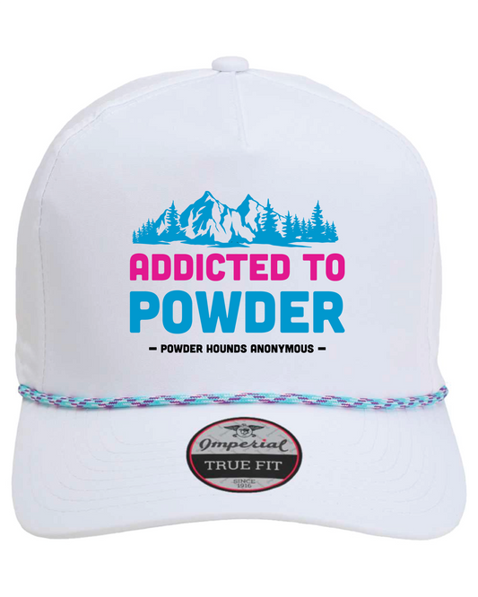 White Addicted To Powder Rope Hat